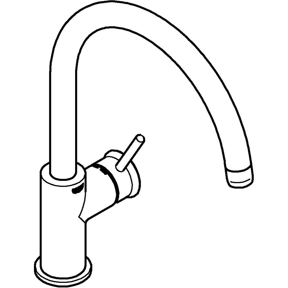 Baterie bucatarie GROHE Start Classic 31553001, alama, crom