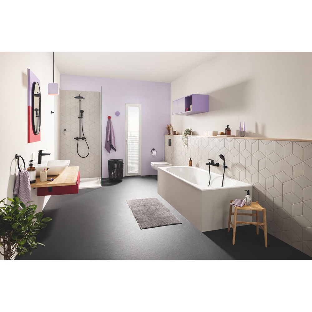 Baterie cada-dus GROHE Start 322782432, alama sanitara, negru