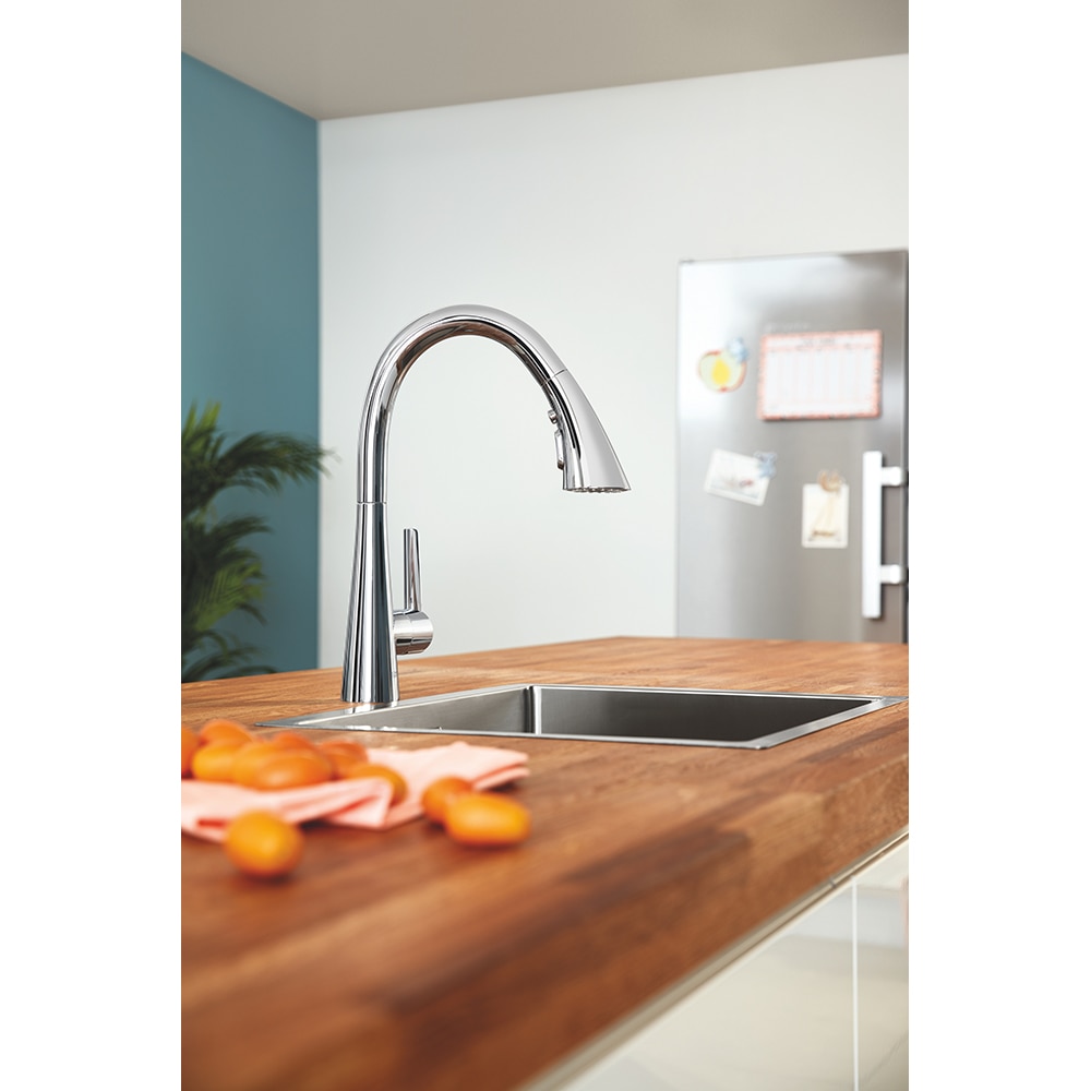 Baterie bucatarie GROHE Zedra 32294002, dus extractibil, alama, crom