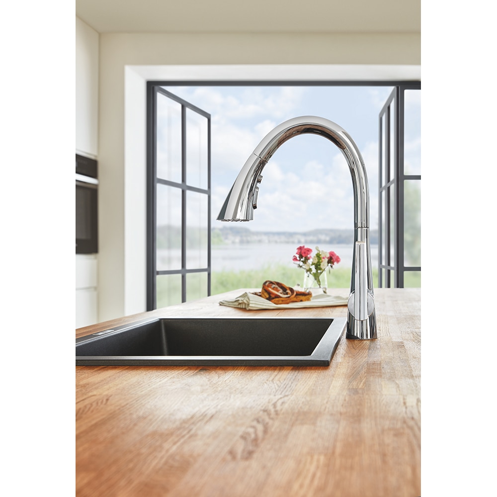 Baterie bucatarie GROHE Zedra 32294002, dus extractibil, alama, crom