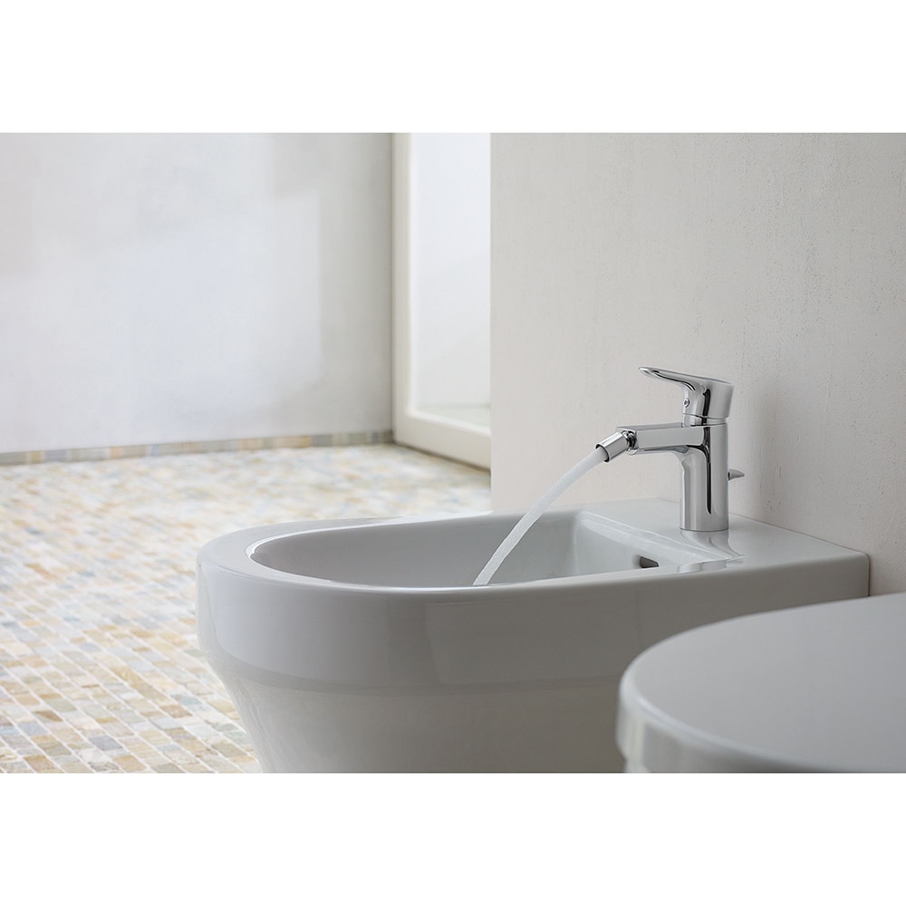 Baterie bideu KLUDI Objekta 324160575, alama sanitara, argintiu