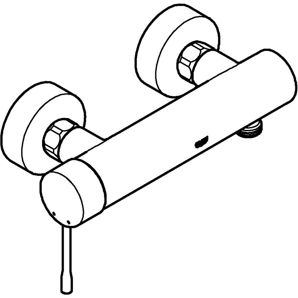 Baterie dus GROHE Essence 33636001, alama sanitara, crom