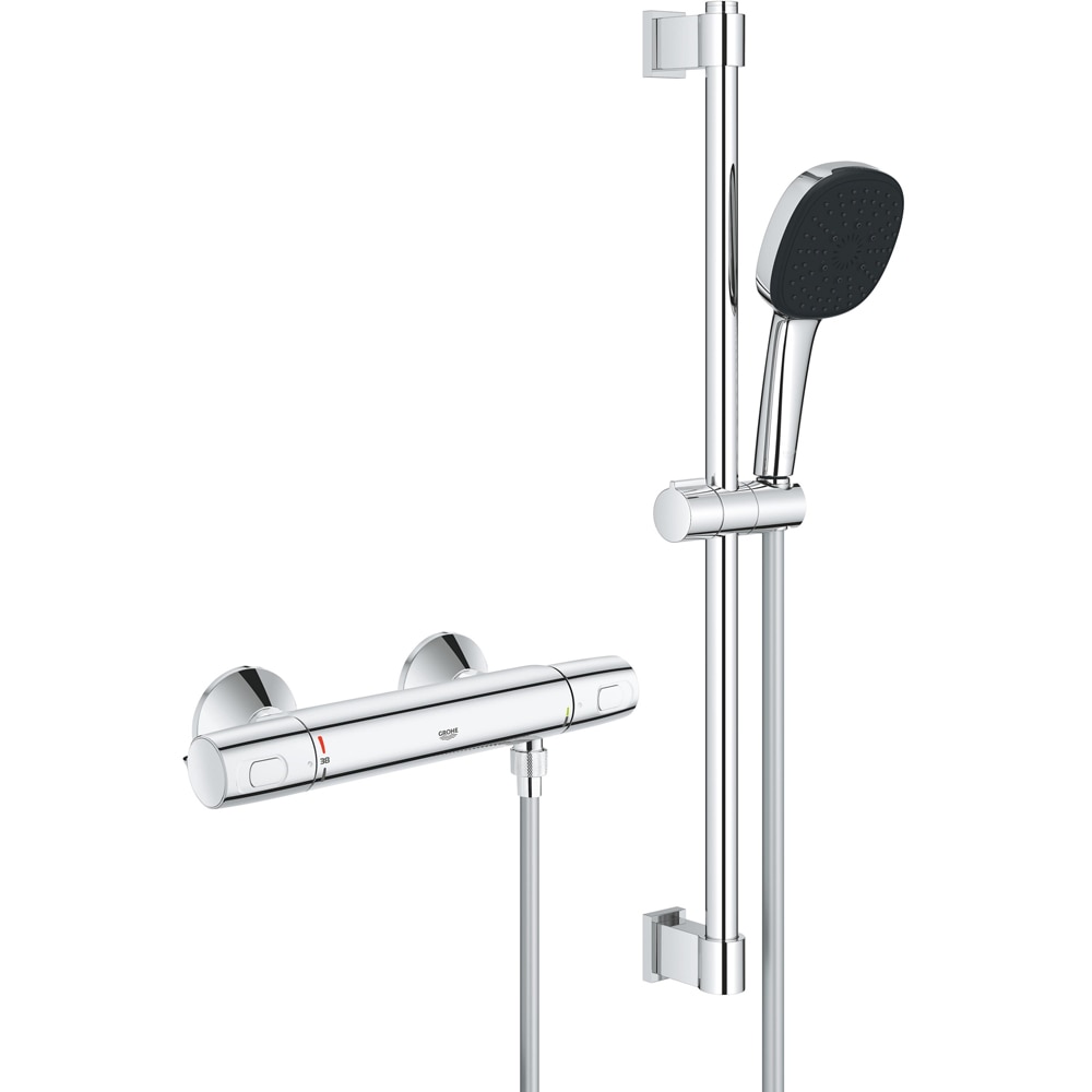 Set dus GROHE Precision Trend 34237003, termostat, 3 functii, crom