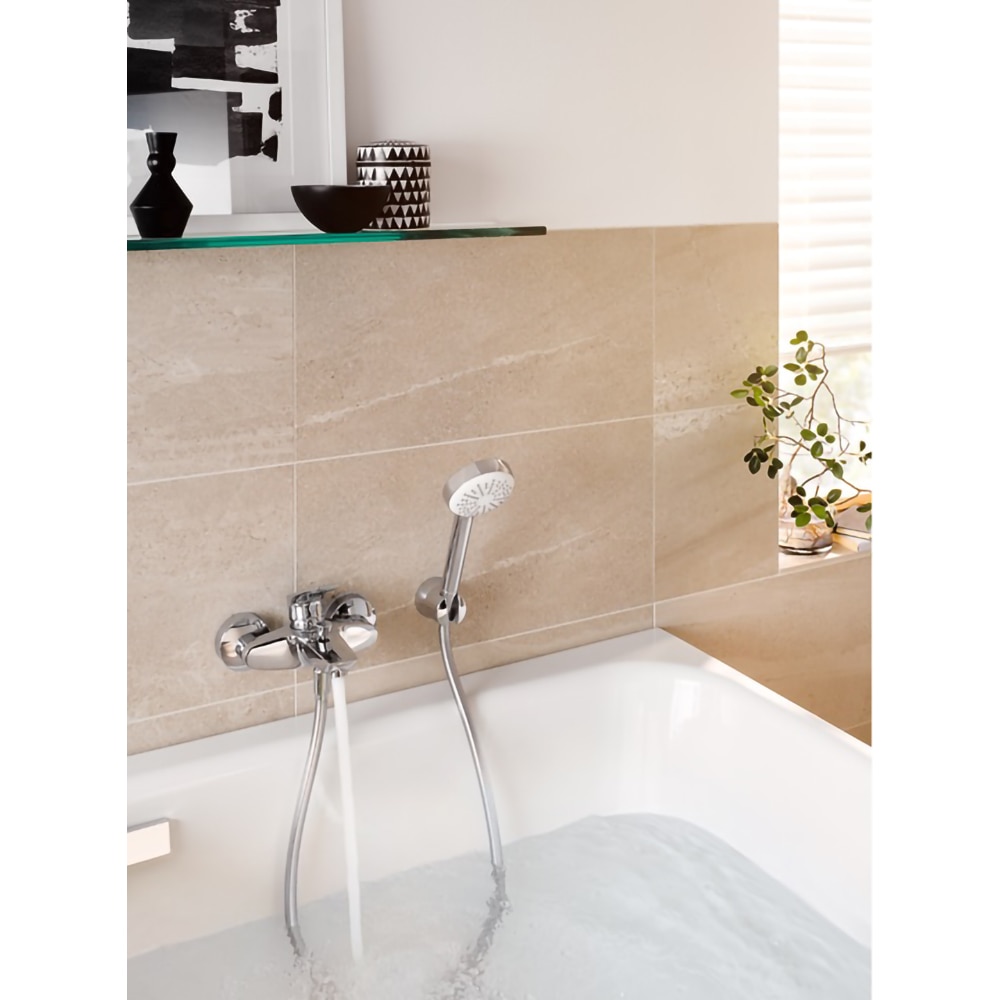 Baterie cada-dus KLUDI Pure&Solid 346810575, alama sanitara, argintiu