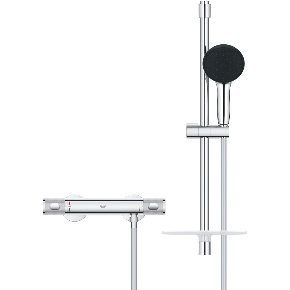 Set dus GROHE Precision Feel 34791001, termostat, 3 functii, crom