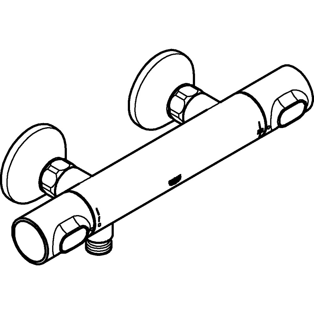 Baterie dus GROHE Grohtherm 500 34793000, termostat, alama sanitara, crom