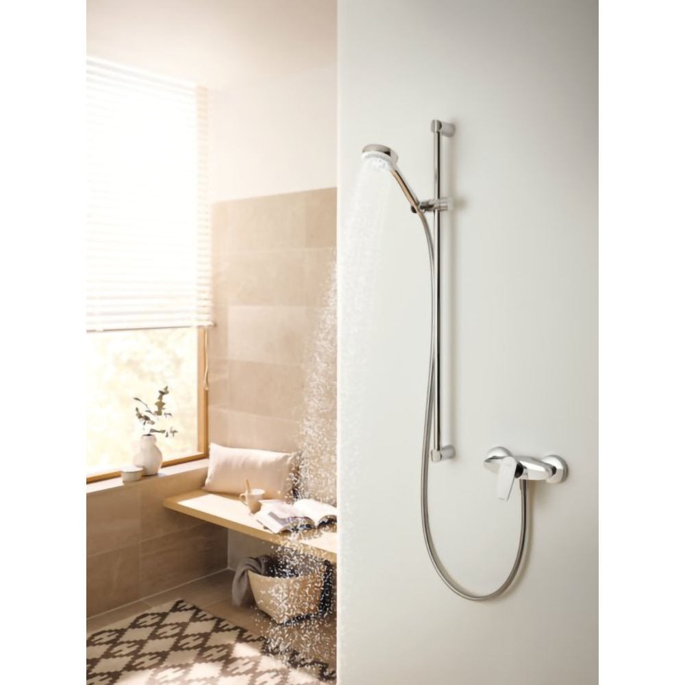 Baterie cada-dus KLUDI Pure&Solid 348410575, alama sanitara, argintiu