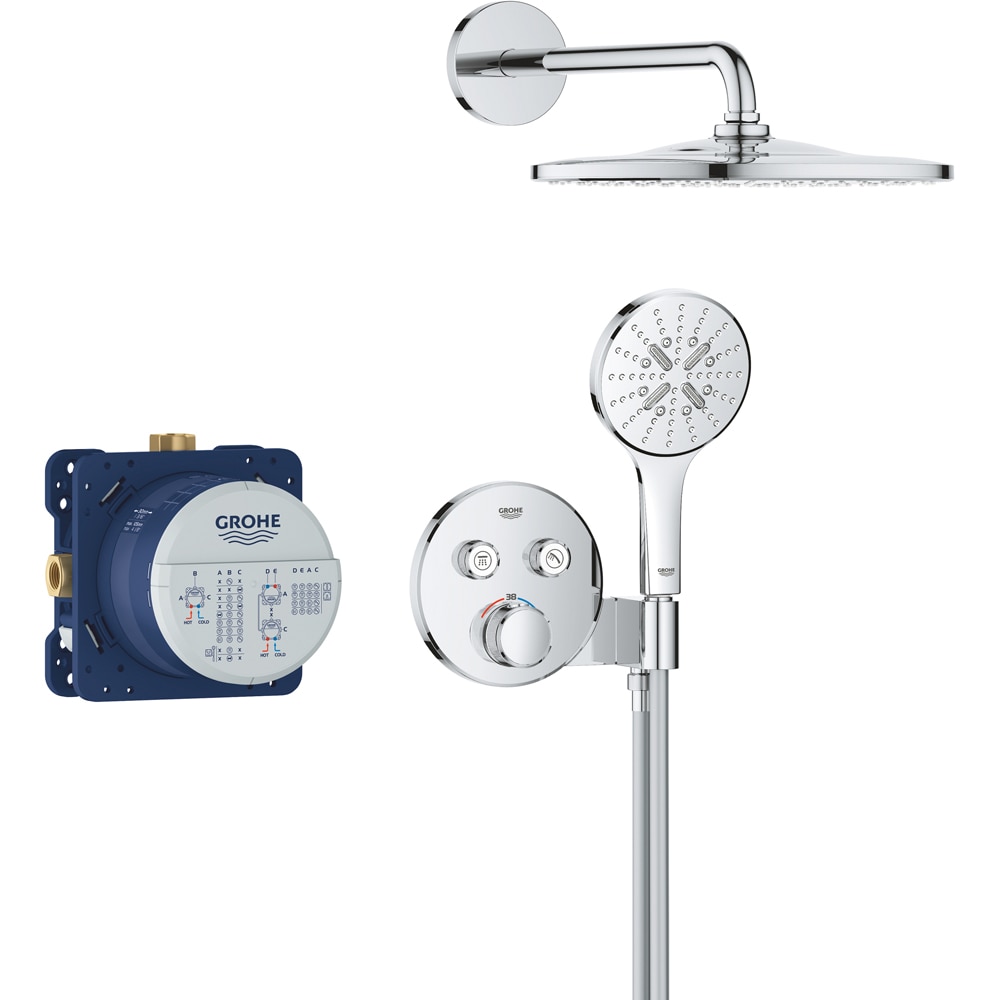 Sistem dus GROHE SmartControl 310 34866000, termostat, 1 functie, crom