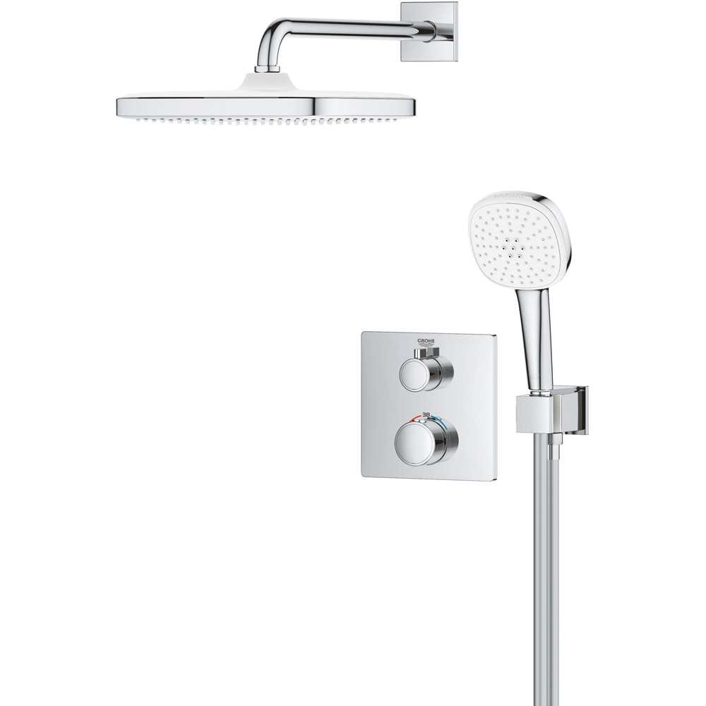 Sistem dus GROHE Grohtherm 250 34871000, termostat, 1 functie, crom