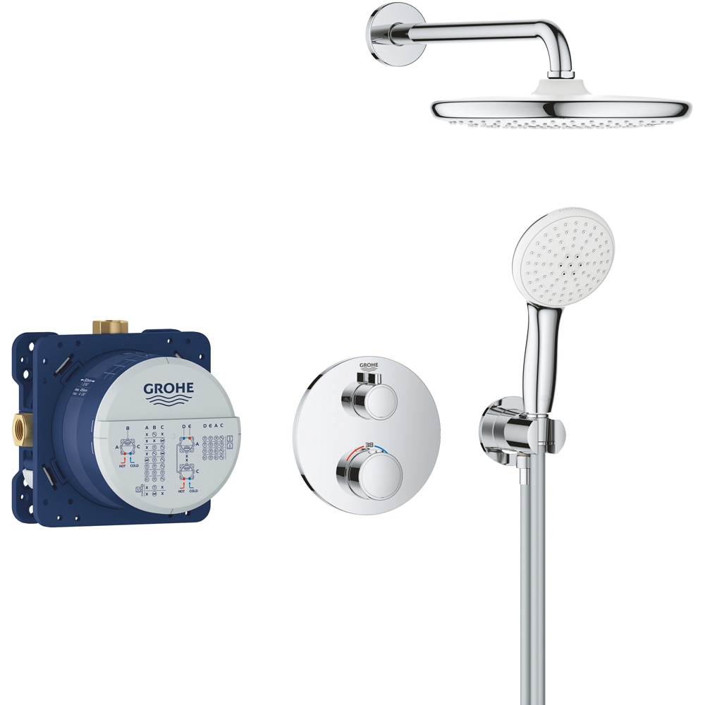Sistem dus GROHE Grohtherm 250 34872000, termostat, 1 functie, crom