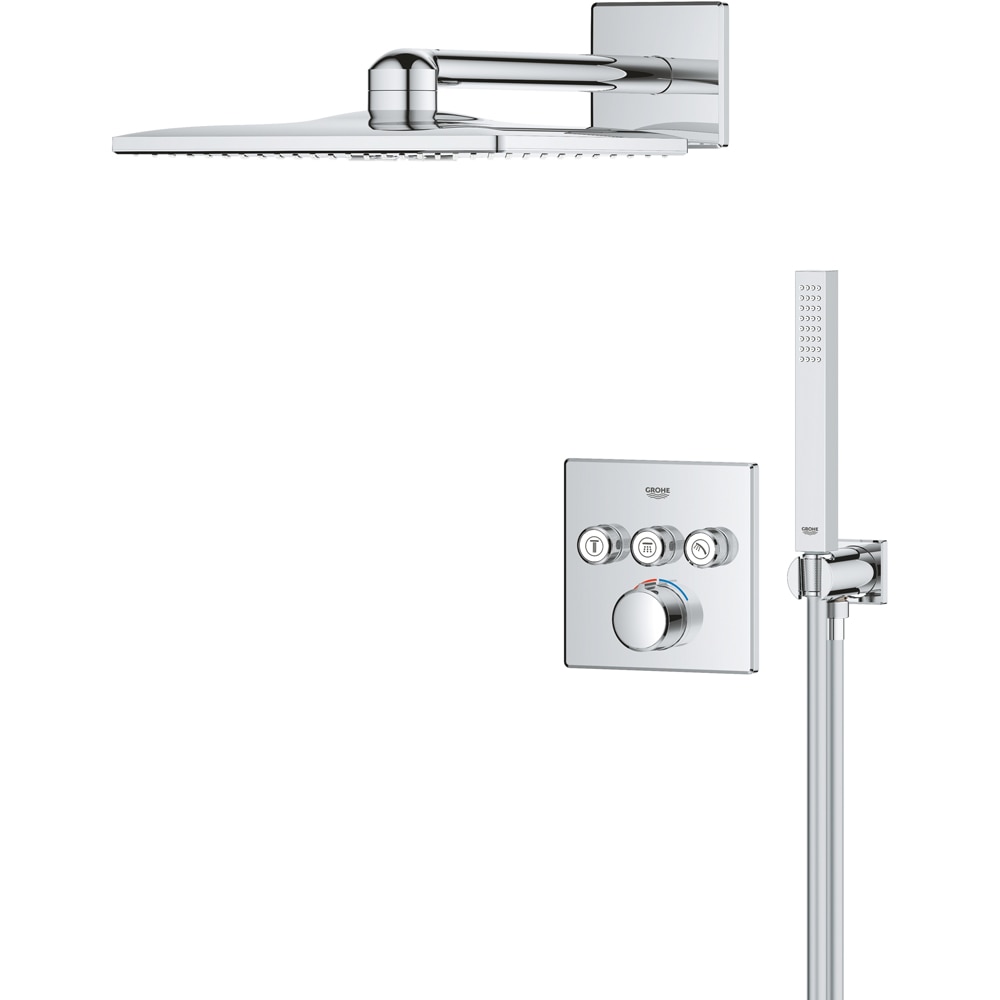 Sistem dus GROHE SmartControl 310 34873000, termostat, 3 functii, crom