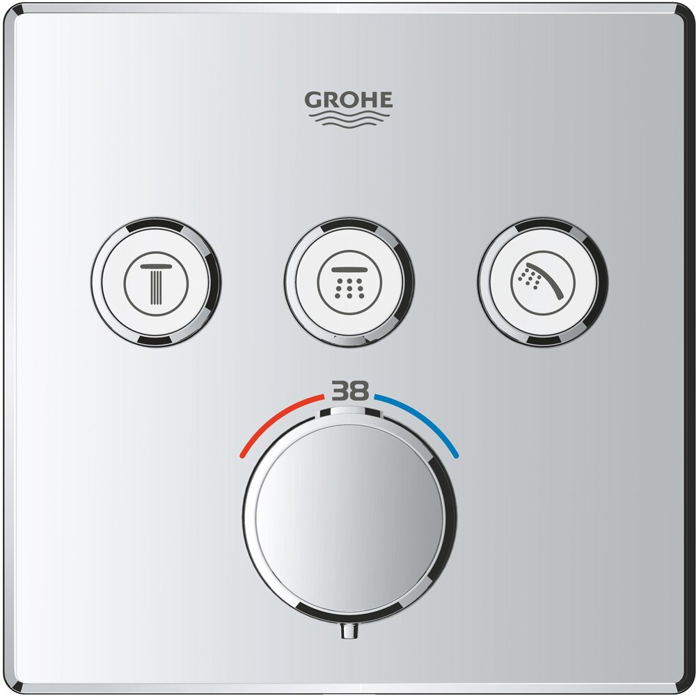 Sistem dus GROHE Precision SmartControl 310 34875000, termostat, 3 functii, crom