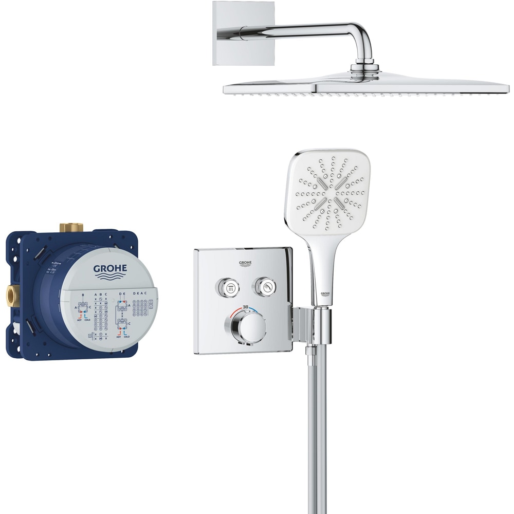 Sistem dus GROHE SmartControl 310 34876000, termostat, 1 functie, crom