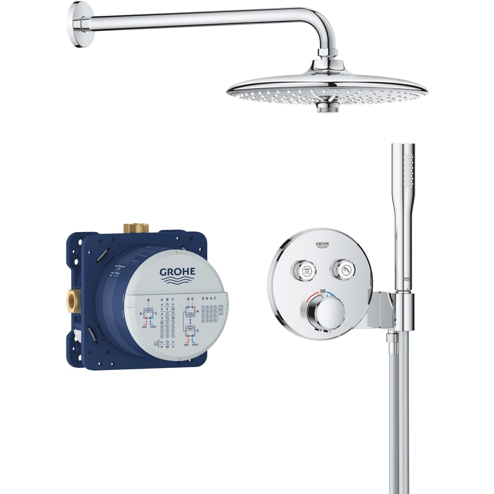 Sistem dus GROHE Precision SmartControl 260 34878000, termostat, 3 functii, crom