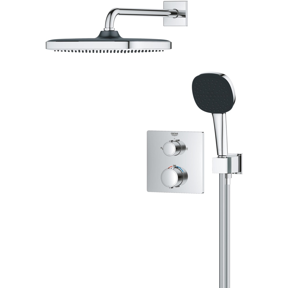 Sistem dus GROHE Grohtherm 250 34882000, termostat, 1 functie, crom
