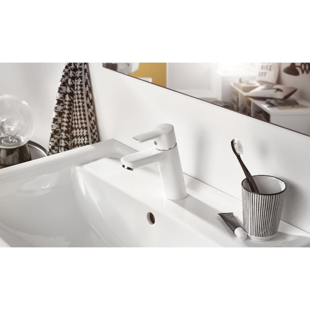 Baterie lavoar KLUDI Pure&Easy 372909165, alama sanitara, alb