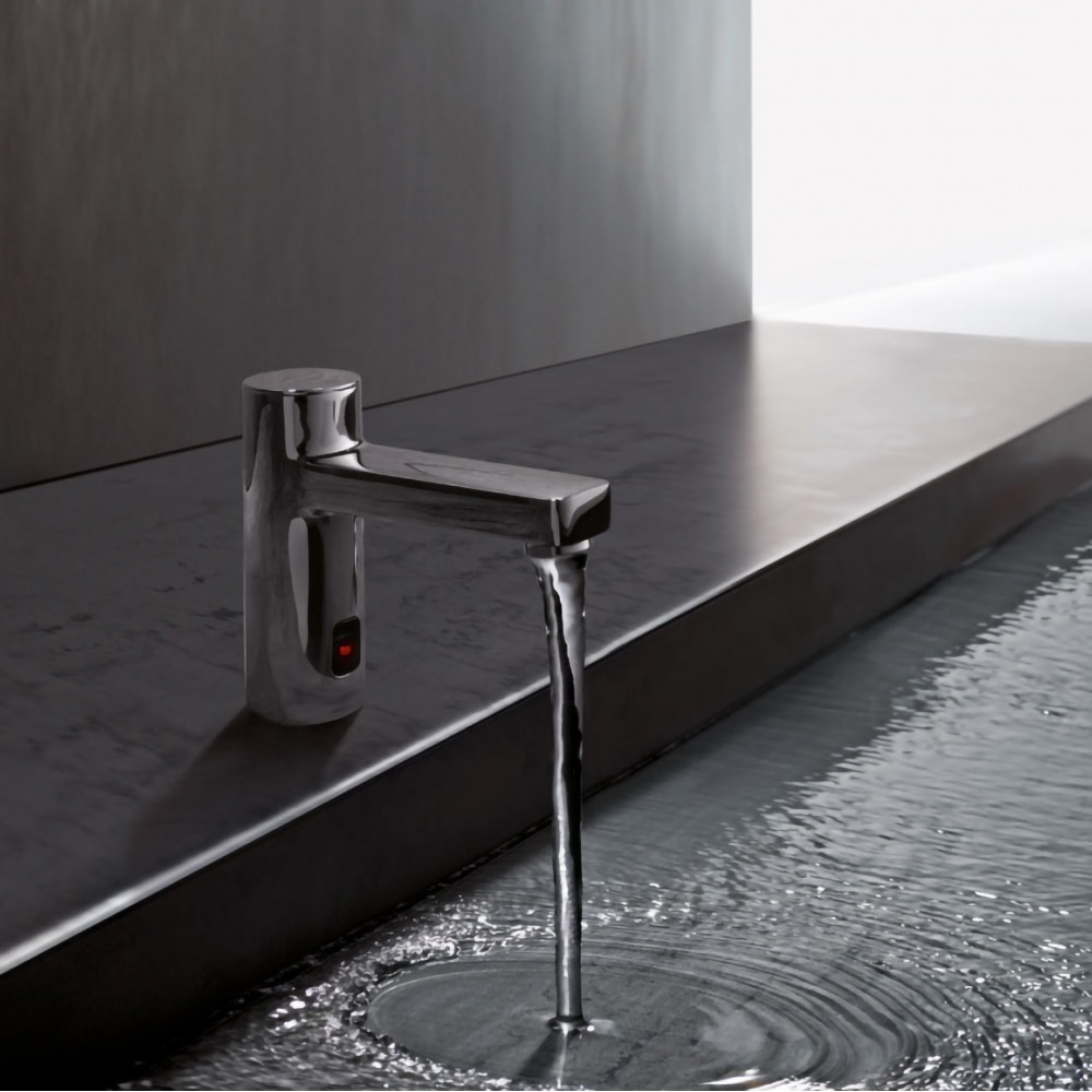 Baterie lavoar electronica KLUDI Zenta E 3810005, alama sanitara, argintiu