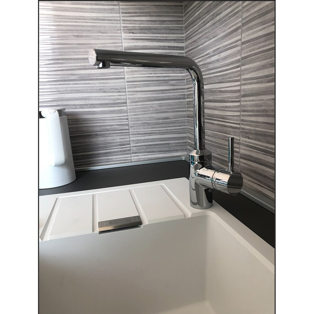 Baterie bucatarie KLUDI L-INE 428160577, alama sanitara, argintiu