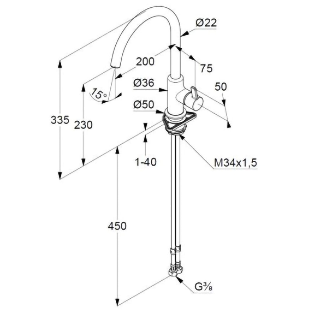 Baterie bucatarie KLUDI Bingo Star XS 468030578, alama sanitara, argintiu
