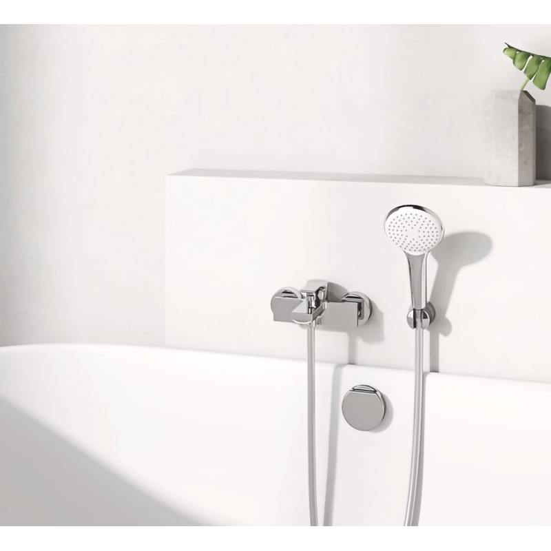 Baterie cada-dus KLUDI Zenta SL 486700565, alama sanitara, argintiu