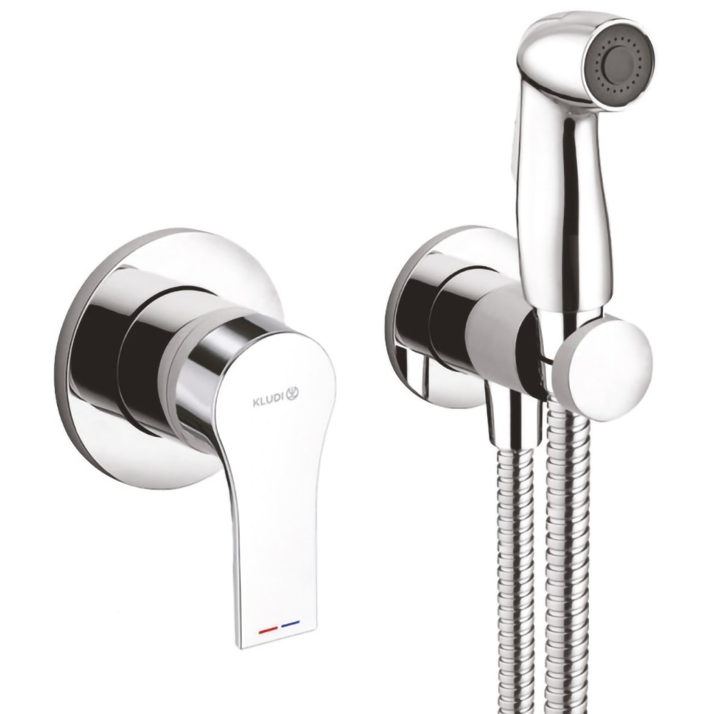 Set dus igienic KLUDI Zenta SL 489990565, 1 functie, crom