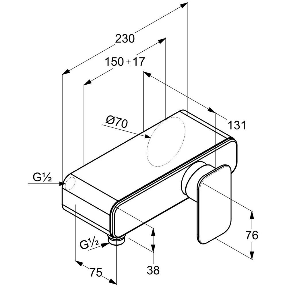 Baterie dus KLUDI E2 497140575, alama sanitara, argintiu