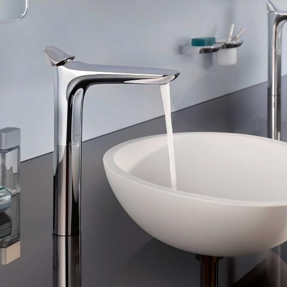 Baterie lavoar KLUDI Amba 532960575, alama sanitara, argintiu