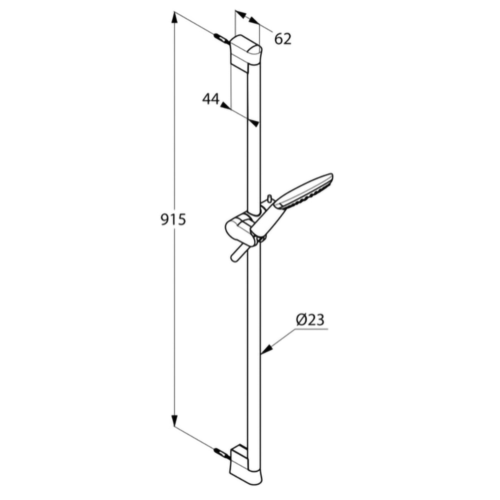 Set dus KLUDI Freshline 6784005-00, 1 functie, crom