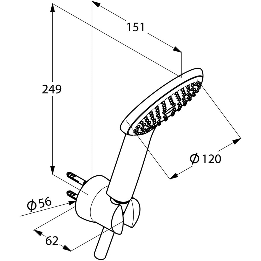 Set dus KLUDI Freshline 6785005-00, 1 functie, crom