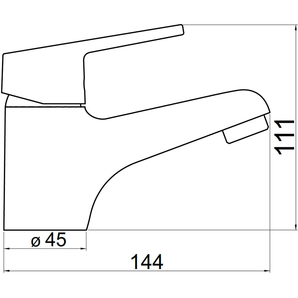 Baterie lavoar FERRO Iris New 94401/1.0, alama sanitara, argintiu