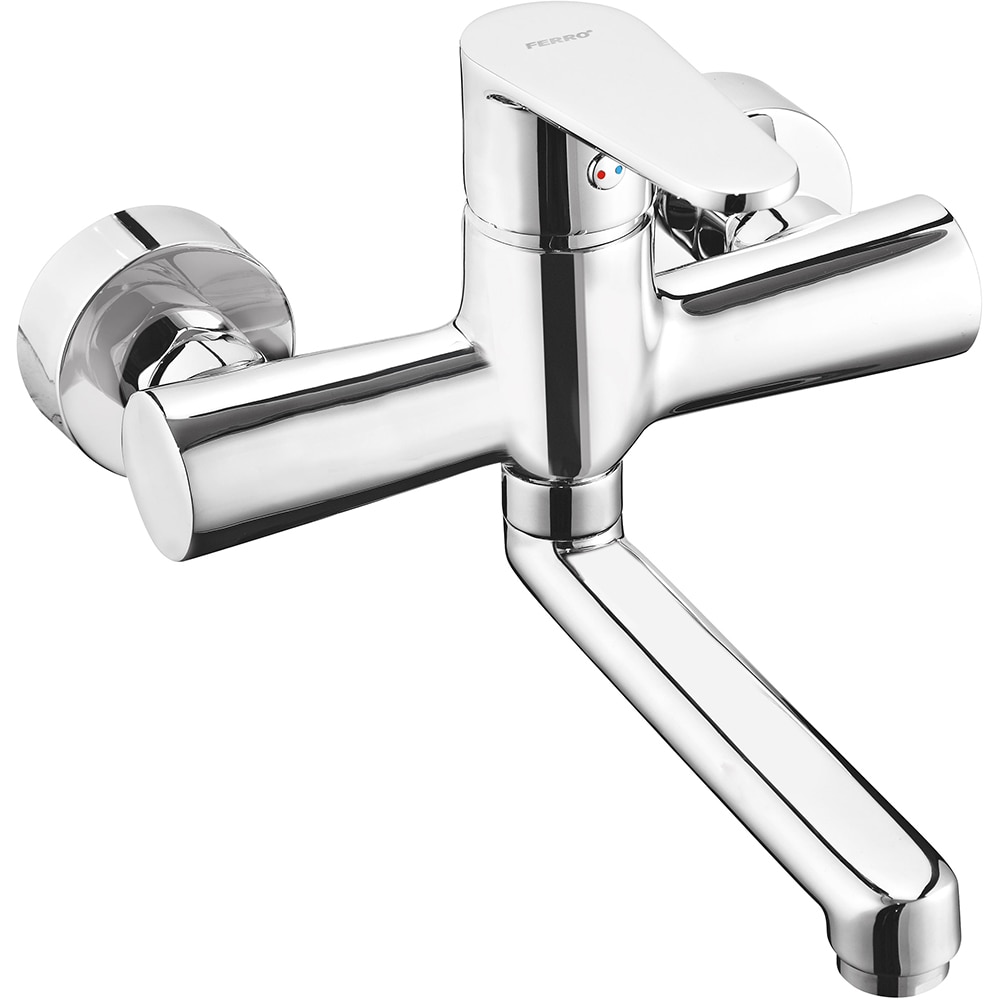 Baterie lavoar FERRO Algeo BAG3, alama sanitara, argintiu