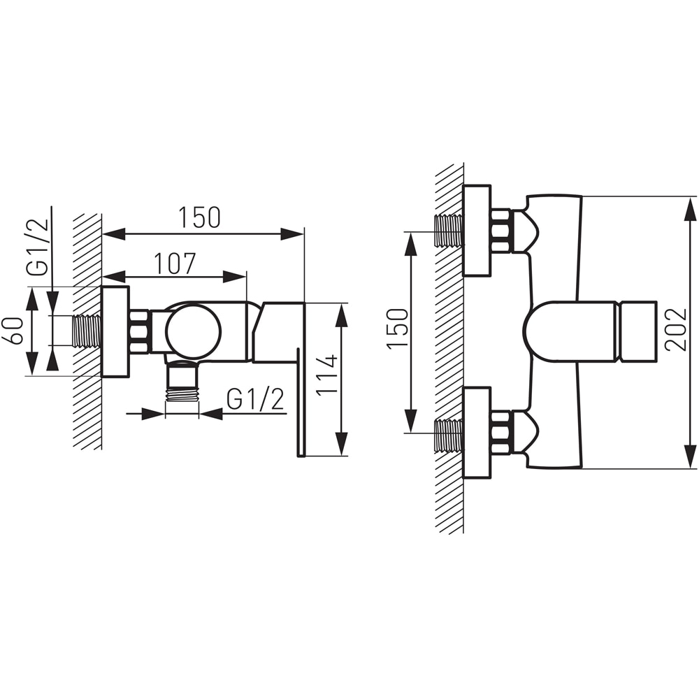 Baterie dus FERRO Algeo BAG7, alama sanitara, argintiu