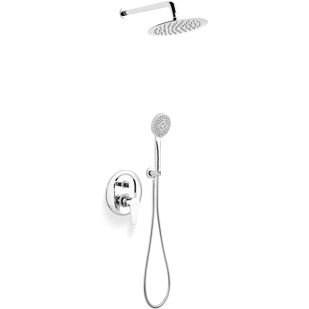 Sistem dus FERRO Algeo BAG7P-SET1-S, 3 functii, argintiu