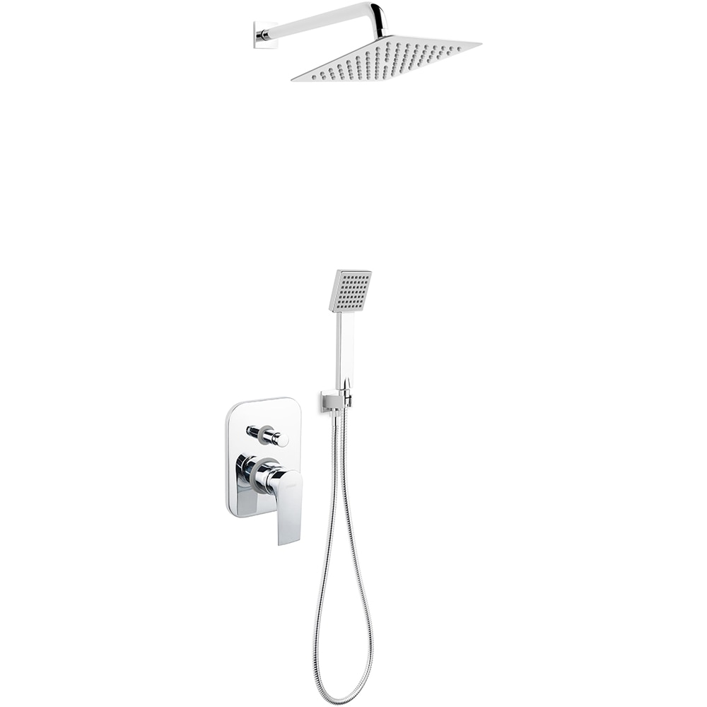 Sistem dus FERRO Algeo Square BAQ7P-SET1-S, 1 functie, argintiu