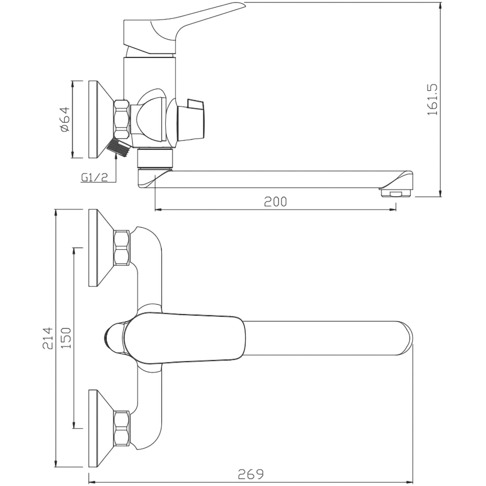 Baterie cada-dus SANOBI Lotus SL-07, alama, argintiu