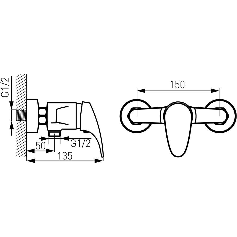Baterie dus FERRO Combo BCM7, alama sanitara, argintiu
