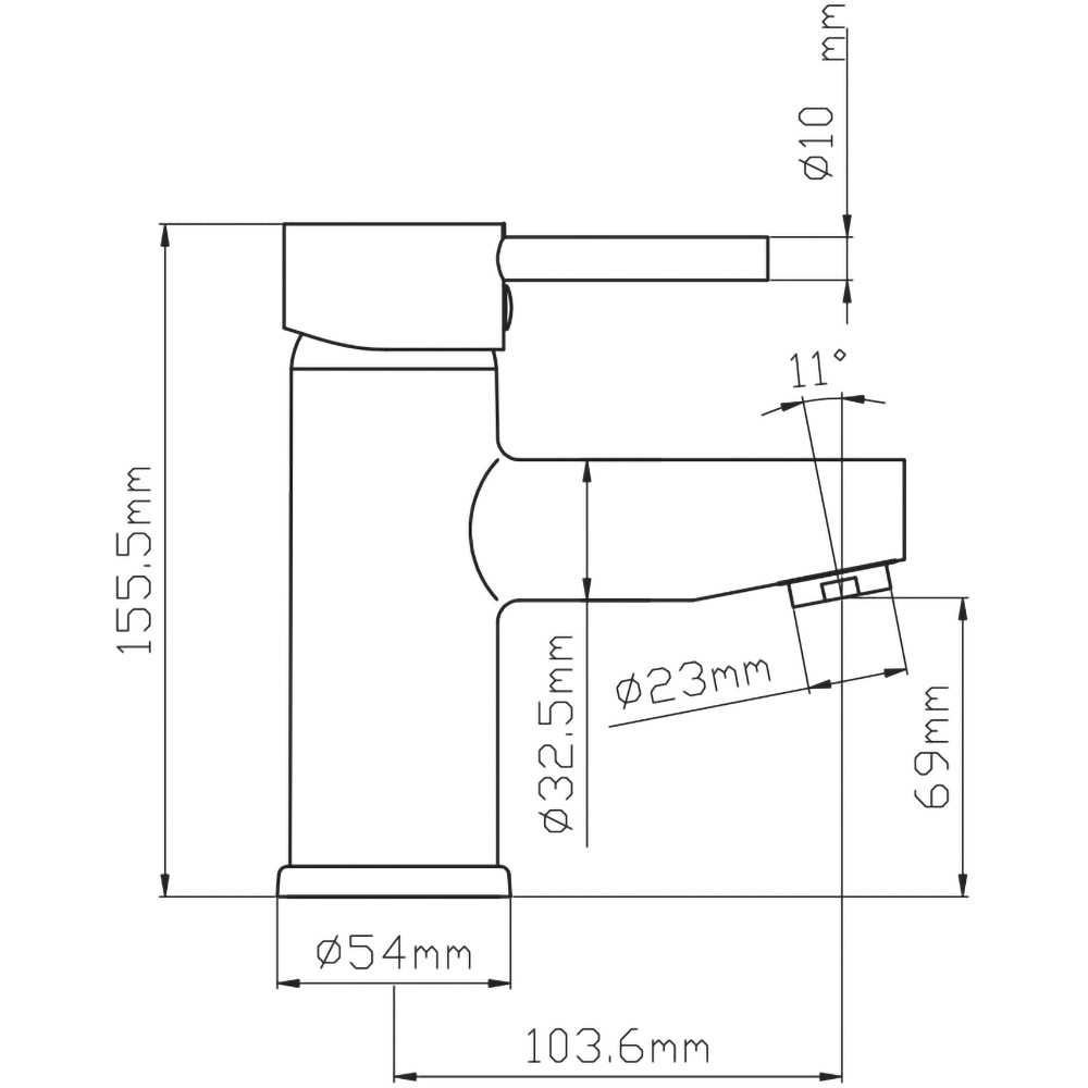 Baterie lavoar SANOBI Nobila SN-01, alama, argintiu