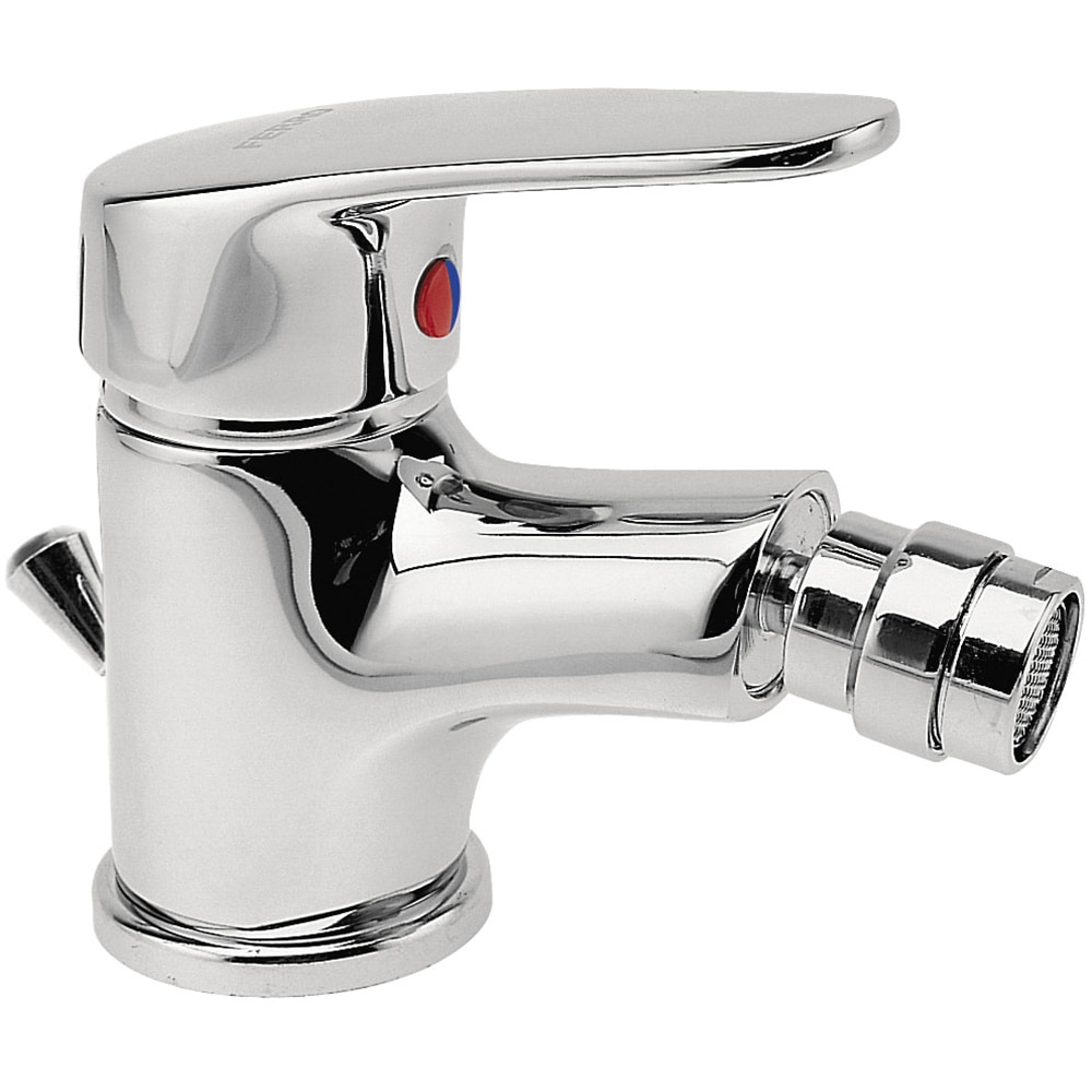 Baterie bideu FERRO Smile BSM6, alama sanitara, argintiu