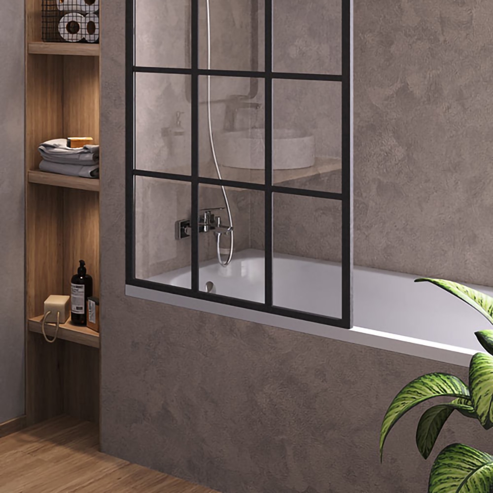 Baterie cada-dus FERRO Vitto Verdeline BVI1VL, alama sanitara, argintiu