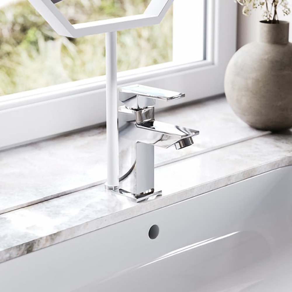 Baterie lavoar FERRO Zicco BZI2, alama sanitara, argintiu