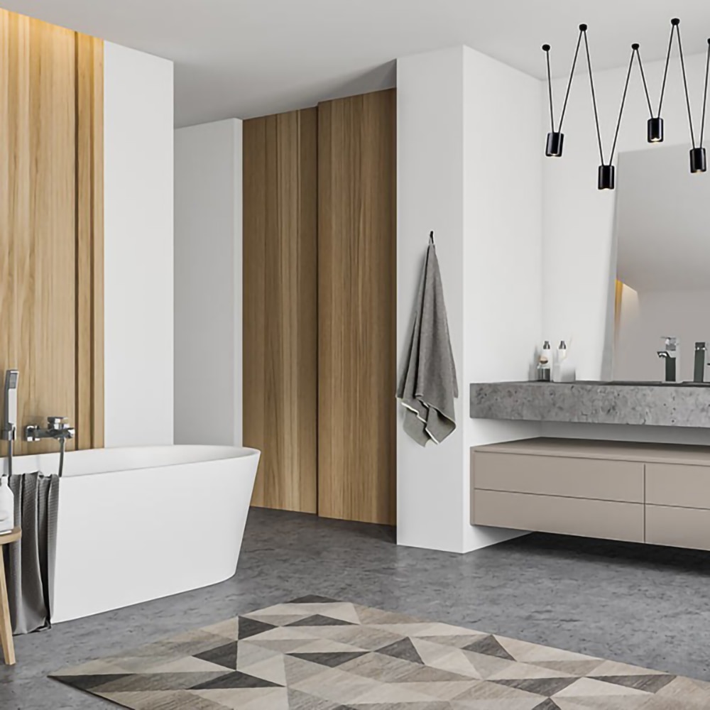 Baterie lavoar FERRO Zicco BZI2, alama sanitara, argintiu