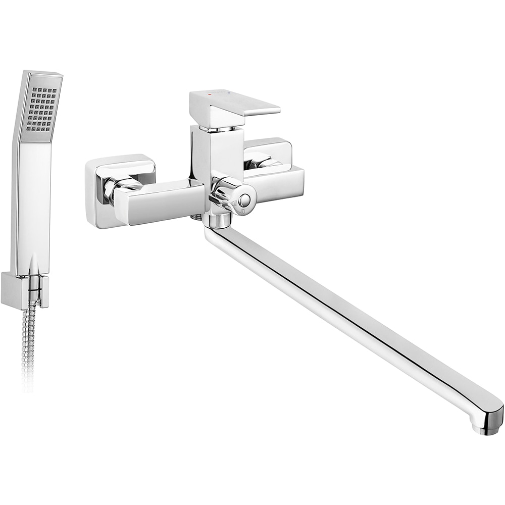 Set baterie cada-dus FERRO Zicco BZI55A, alama sanitara, argintiu