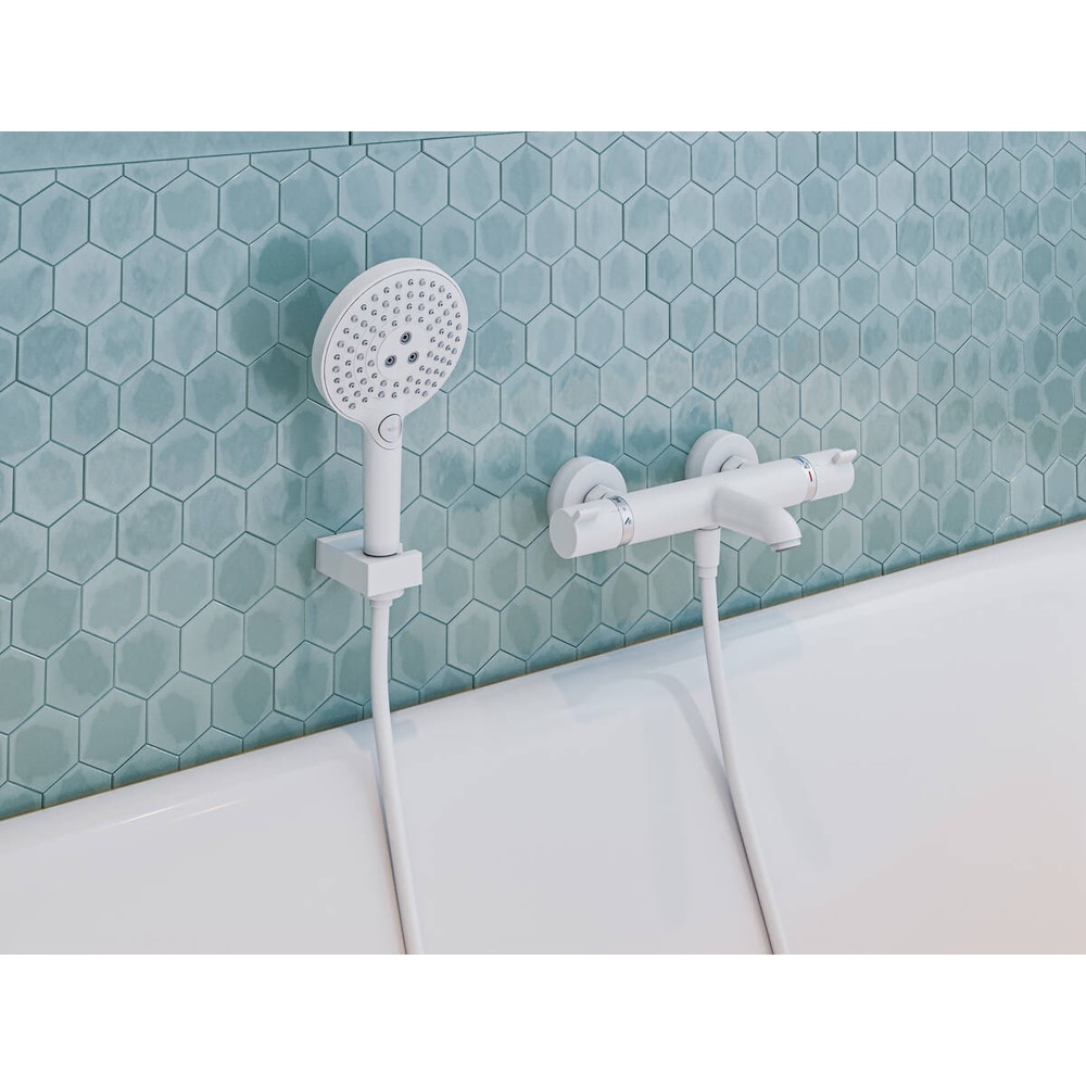 Baterie cada-dus HANSGROHE Ecostat Comfort 13114700, alama sanitara, alb