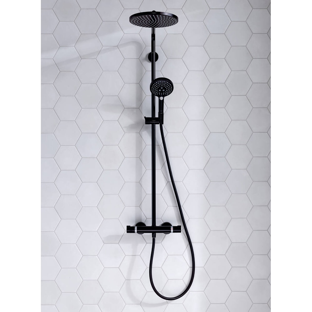 Sistem dus HANSGROHE Raindance Select S 240 27633670, termostat, 1 functie, negru