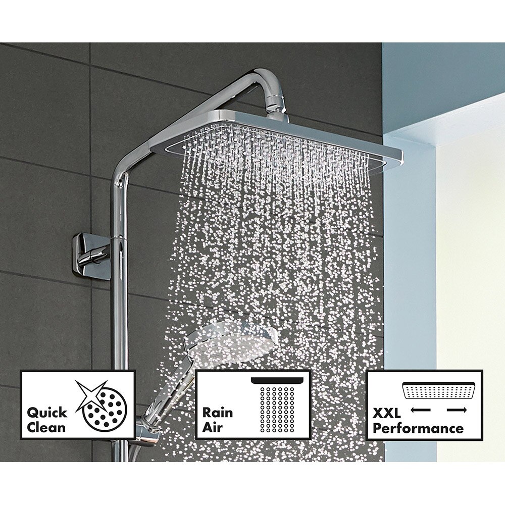 Sistem dus HANSGROHE Croma 280 27687000, termostat, 1 functie, crom