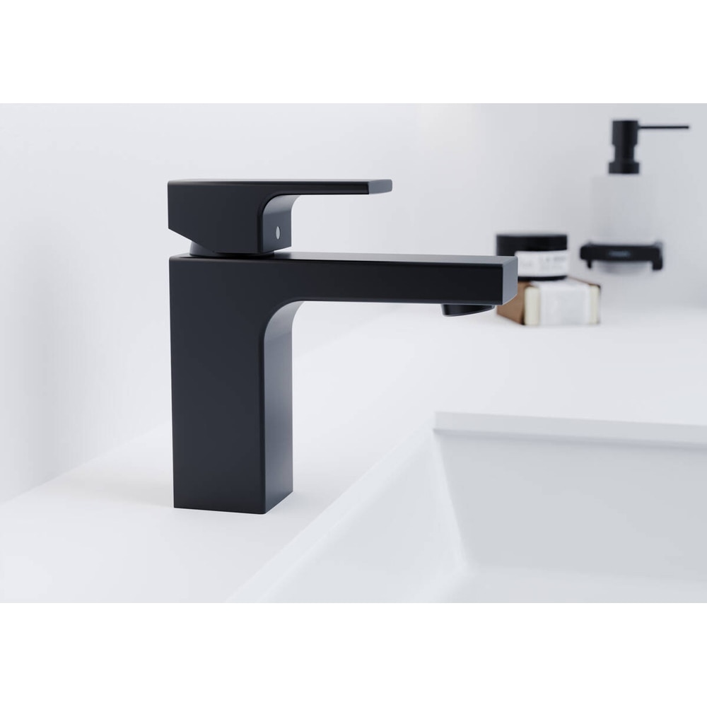 Baterie lavoar HANSGROHE Vernis Shape 100 71561670, alama sanitara, negru