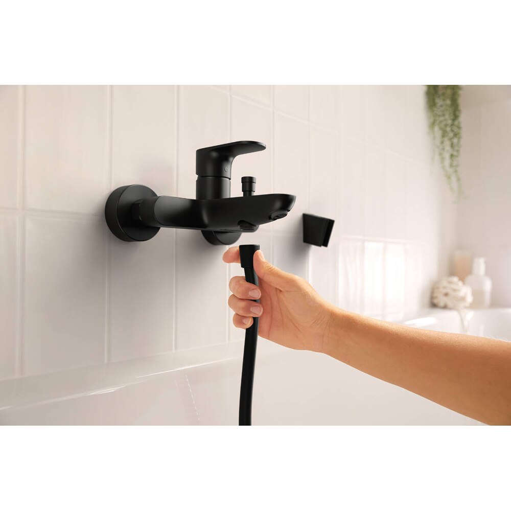 Baterie cada-dus HANSGROHE Rebris S 72440670, alama sanitara, negru