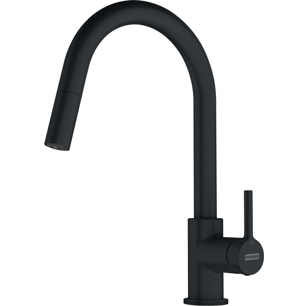 Baterie bucatarie FRANKE Lina, dus extractibil, alama, negru