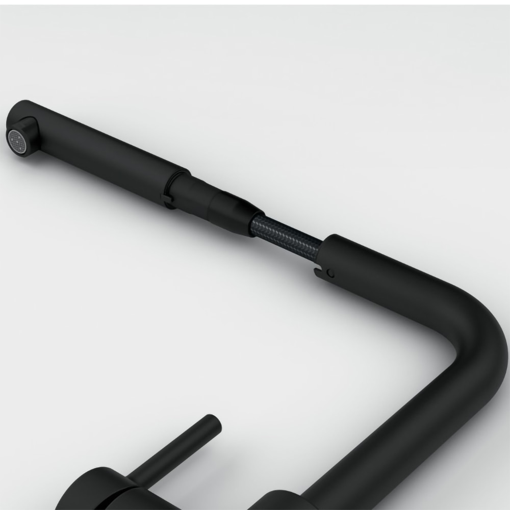 Baterie bucatarie FRANKE Lina, dus extractibil, alama, negru