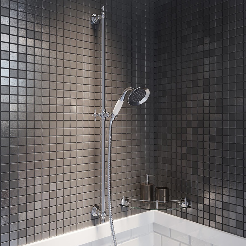 Set dus FERRO Retro N160, 1 functie, alb-crom